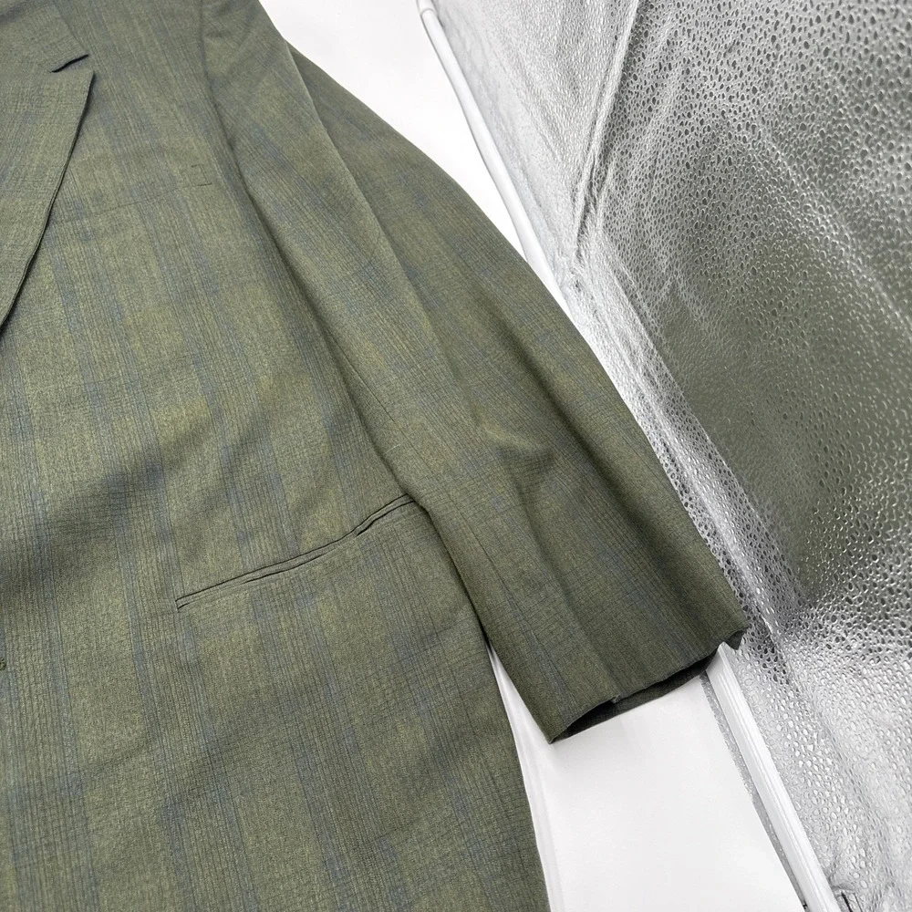 VTG Kingsridge Custom Fabric Campbells Southern California Blazer Mens 42R Green